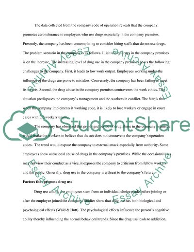 Drug Test in Medix Production Plant