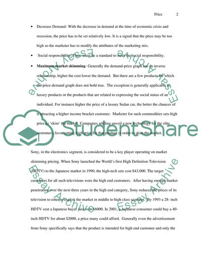 Marketing Management: Pricing