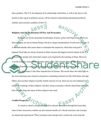 2 Major Political Issues Confronting the U.S