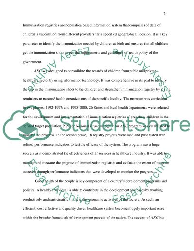 The Article Developing Performance Measures for Immunization Registeres by Saarlas