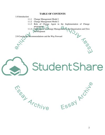 Leadership and change management