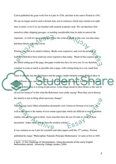 The Protestant Reformation