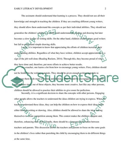 Early Literacy Development