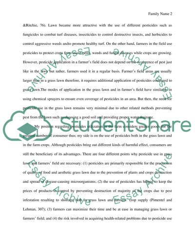 Pesticide Use to Control Insect Infestation on a Grass Lawn and in a Farmers Field