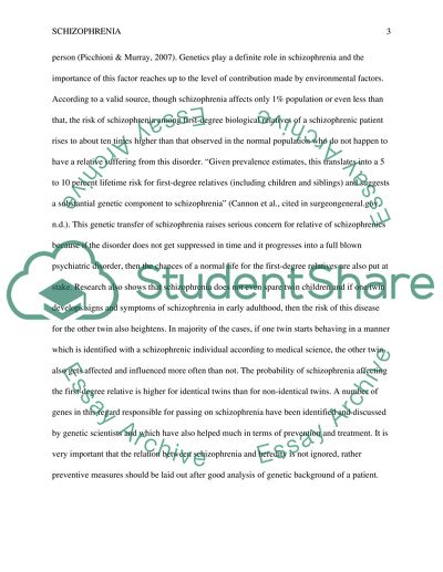 Early Adulthood Schizophrenia