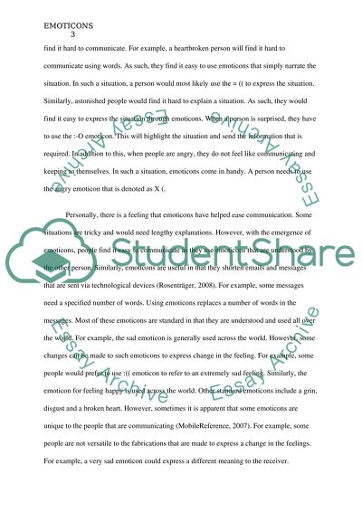 Emoticons as a New Means of Communication