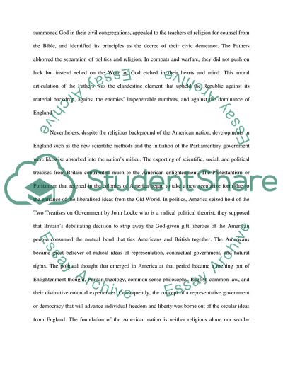 The American Nation - Christianized or Enlightened