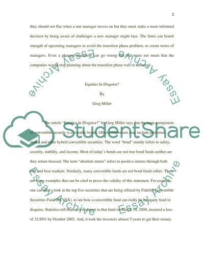 When a Fund Loses Its Star By Aaron Pressman