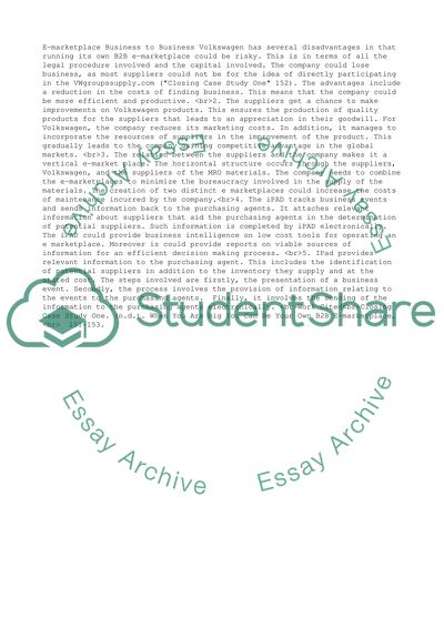 E-Marketplace Business to Business