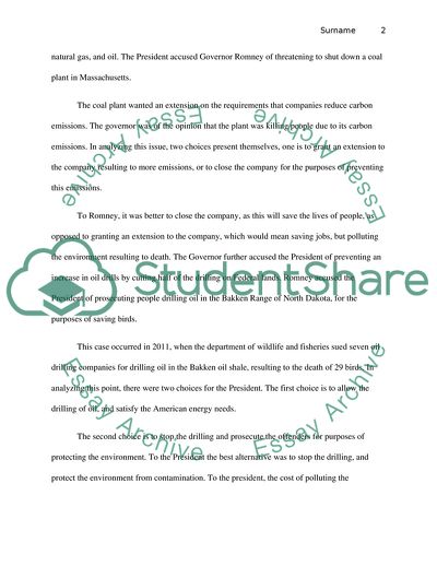 Economics on the environment