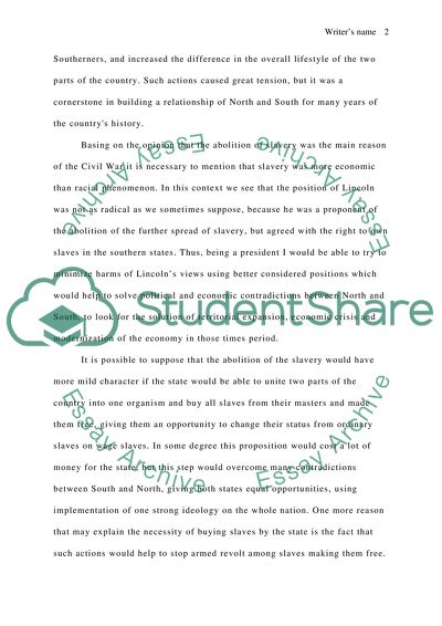 Could 1860 Civil War Be Avoided