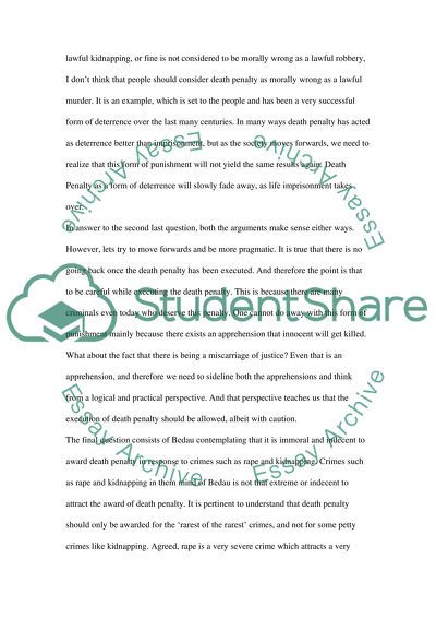 Case study paper on - death penalty both pro and anti capital punishment