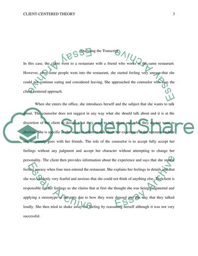 Consistent and Inconsistent of Client-Centered Theory