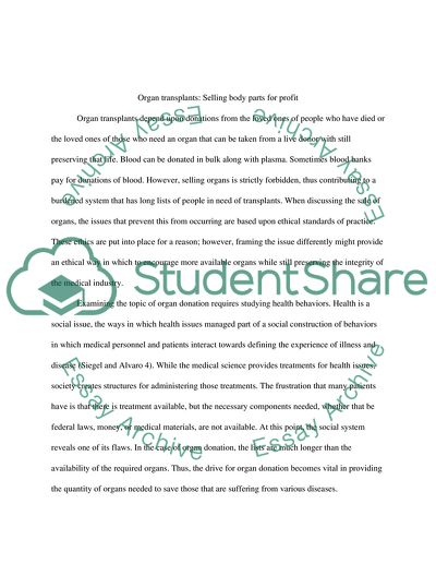 The Organ Transplant System in the United States: Studying Health Behaviors