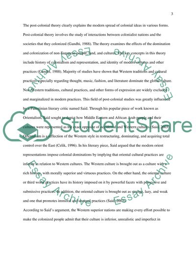 Colonialism in Contemporary Culture