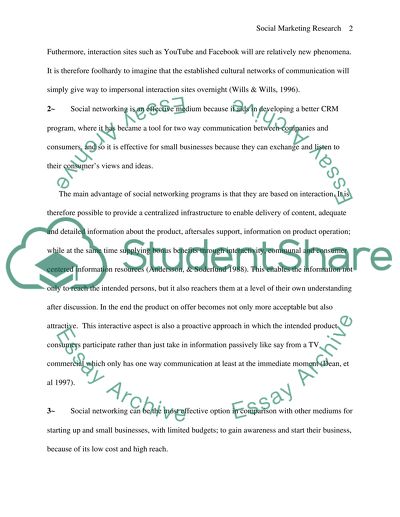 Social Networking Research: Theory and Hypotheses