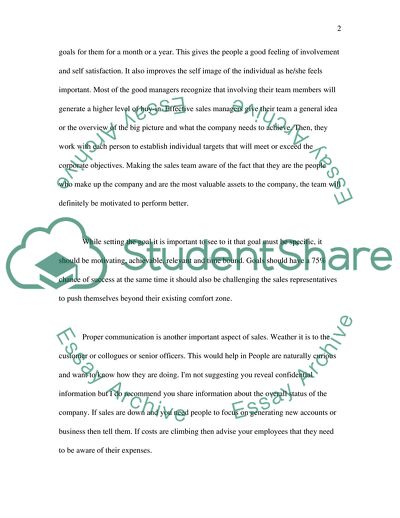 How I Increase the Motivation of my Sales Team