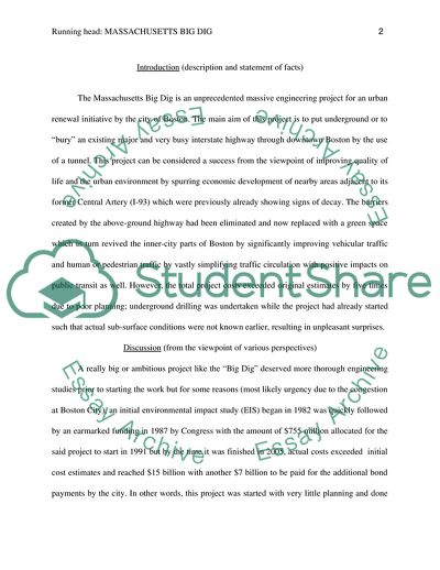 Big Dig - an Unprecedented Massive Engineering Project of Boston