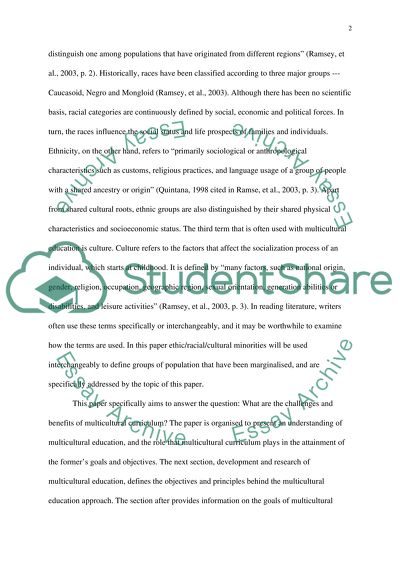 The Challenges and Benefits of a Multicultural Curriculum