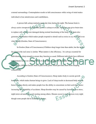 What Is a State of Consciousness