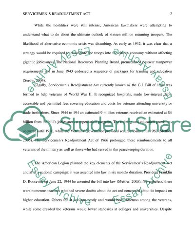 Servicemens Readjustment Act