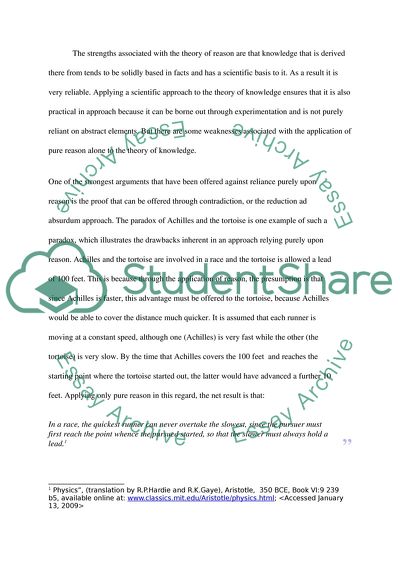 Theory of Reason and Knowledge