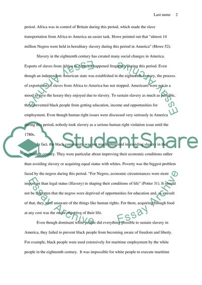 The Importance of Slavery in the Development of Early America