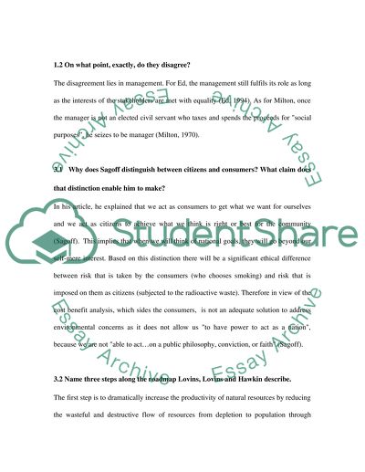 Social responsibility of businesses