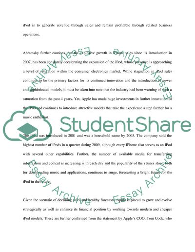 IPod Business Research