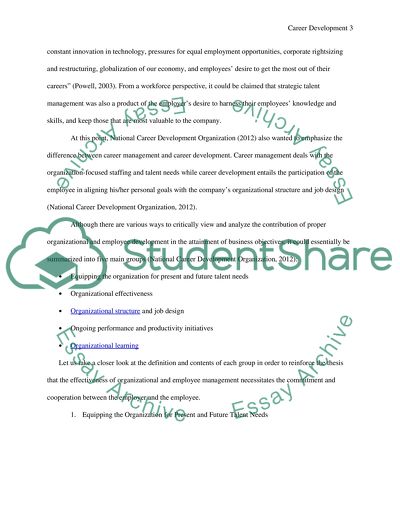 Understanding the Essence of Career Development as a Function of Human Resources