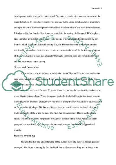 The novel the help by kathryn stockett