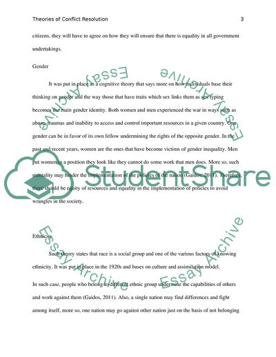 what is a conflict resolution essay