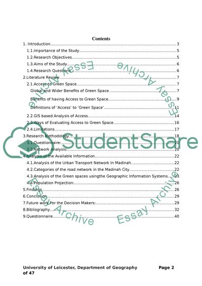 Analysis of Green Space and its Accessibility in AL-Madinah City, Saudi Arabia,