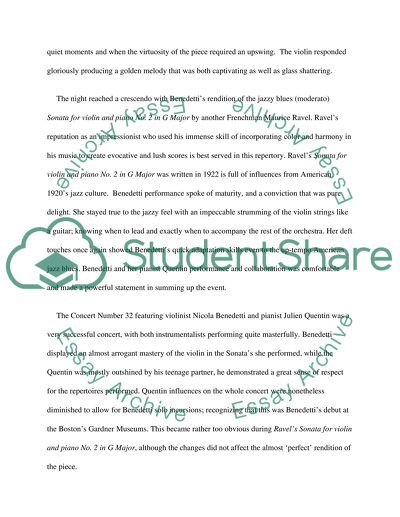 The Concert Number 32: Nicola Benedetti and Julien Quentin