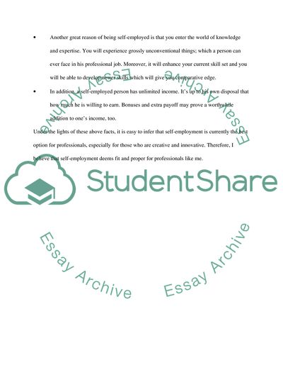 The Idea of Getting Self-Employed