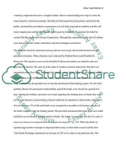 How did the Federal Government Respond to the Challenges of the Great Depression