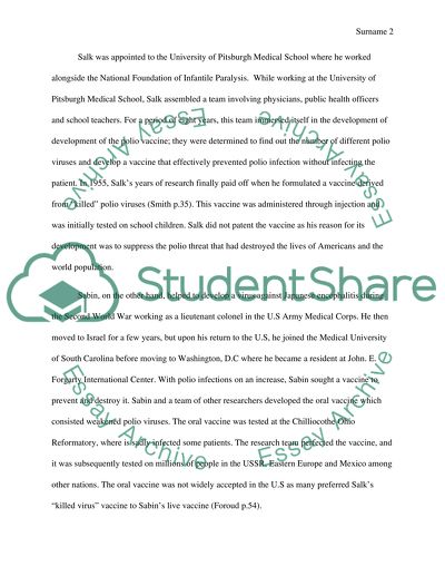 Essay Topics For Research Paper Essay On Jonas Salk And Albert Sabin In Their Search For A Vaccine For Polio Proposal Essay Topic also Thesis Statement Persuasive Essay Essay On Jonas Salk And Albert Sabin In Their Search For A Vaccine For Essay Topics For High School English