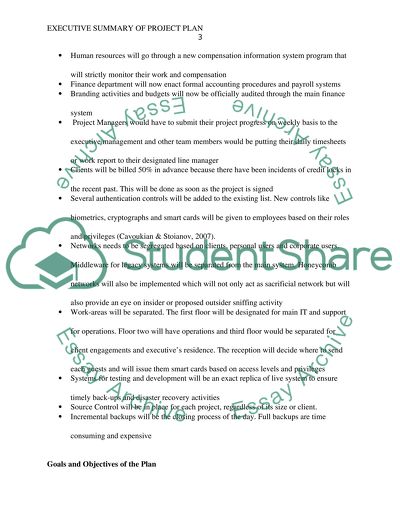 Project Plan: HighTech Data Collection Company