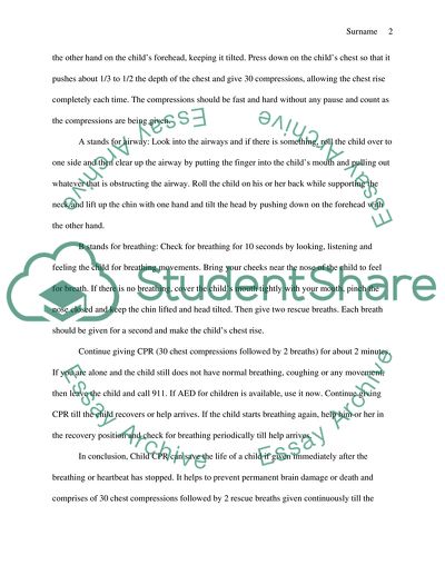 Cardiopulmonary Resuscitation