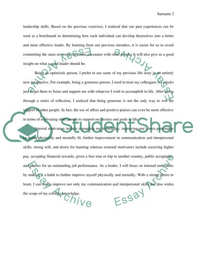 Reflection on Authentic Leadership Development