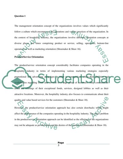 The Concept of Hospitality Marketing