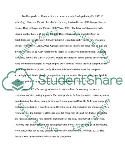 Ford Competitors Analysis