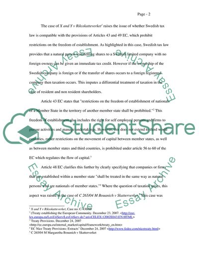 Taxation and Freedom of Movement