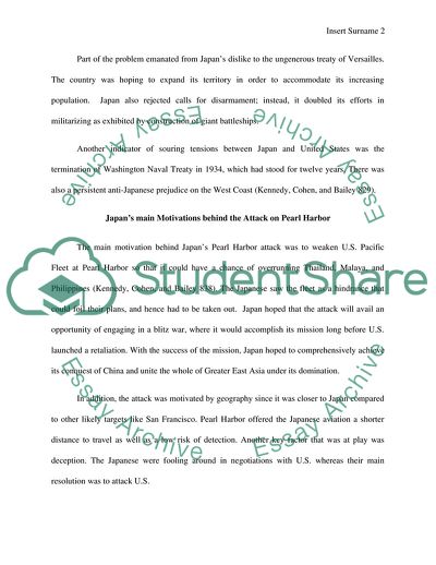 Tensions between Japan and the United States during the 1920s and 1930s