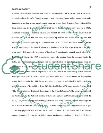 The Importance of Forensic Botany and How it Relates to Forensic Science