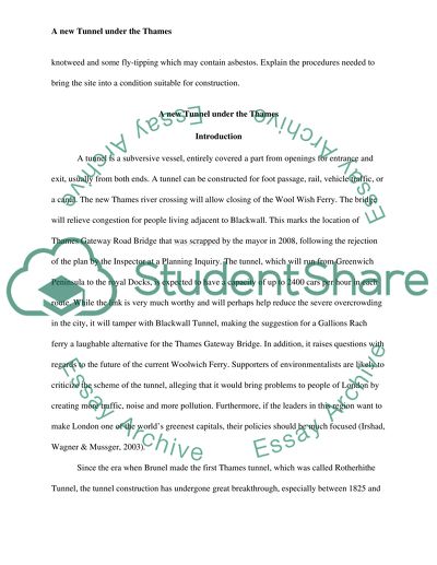 A New Tunnel under the Thames