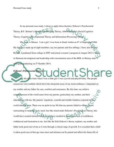 Personal Self-Analysis of Maram