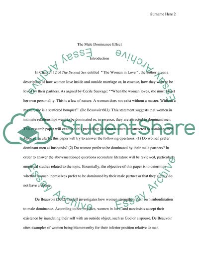 The Male Dominance Effect