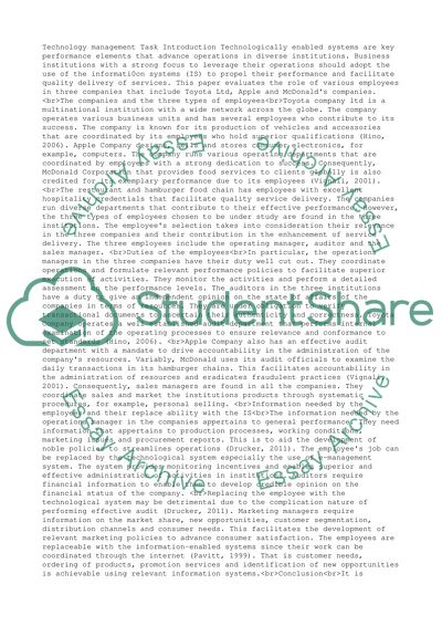 Technology management