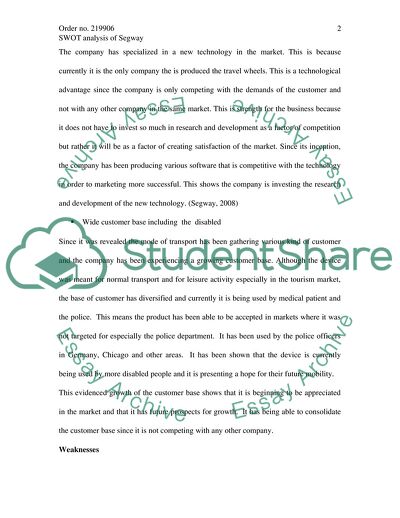 SWOT Analysis of Segway